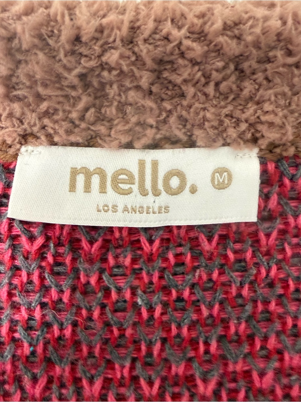 Cozy Rust Brown Bouclé Floral Open Cardigan - Picture 4 of 6